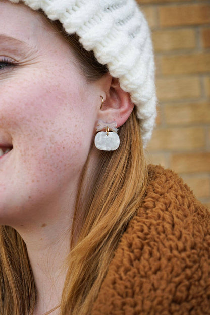 Bow Pumpkin Patch Earrings - Cashmere & Cream // Jewelry, Fall, Halloween
